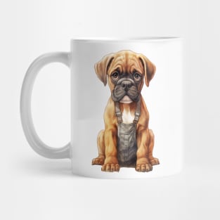 Farmer Boxer Dog Mug